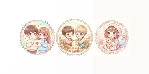 Kawaii Chibi Characters generated by gemini-image