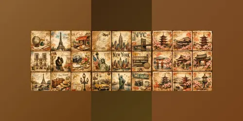 Vintage Map Collage Creators generated by chatgpt-image