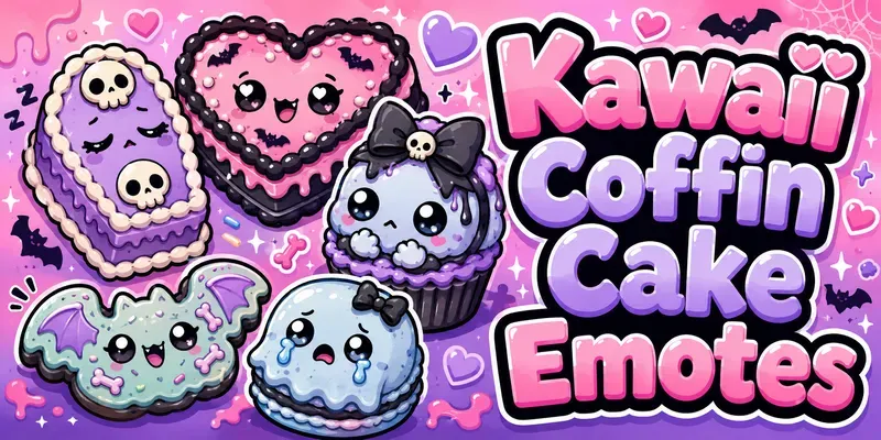 Kawaii Coffin Cake Emotes generated by undefined