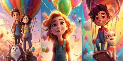 Childrens Book Covers Pixarstyle generated by midjourney
