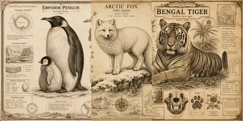 Victorian Nature Engravings Art generated by chatgpt-image