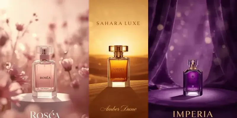 Editorial Premium Perfume Advertising generated by undefined