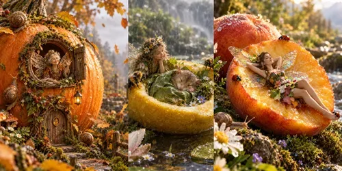 Fruit Fairy Hideaways generated by chatgpt-image