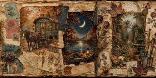 Enchanted Autumn Journal Art generated by chatgpt-image