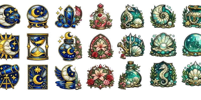 Glass Craft Decal Pattern Templates generated by undefined