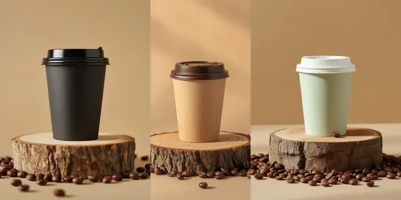 Minimalist Eco Coffee Cups generated by undefined