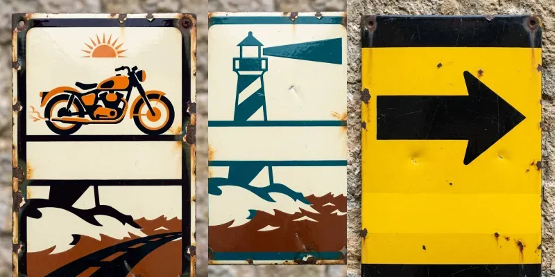 Vintage Enamel Sign Studios generated by undefined