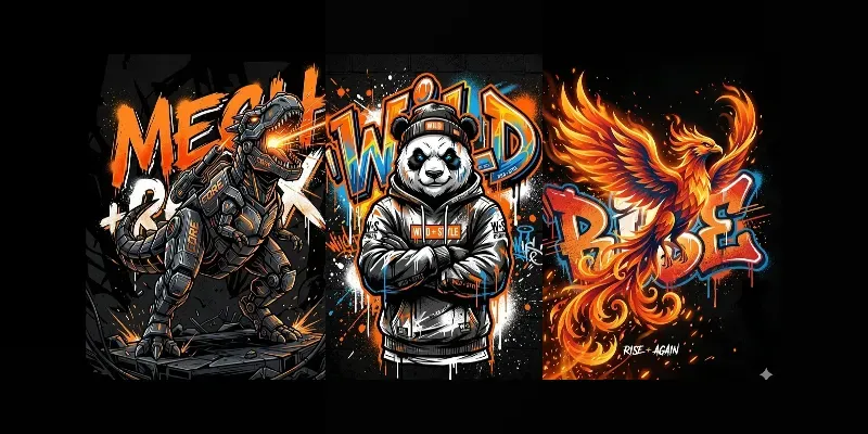 Urban Streetwear Mascot Tees generated by undefined