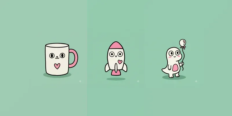 Mint Doodle Icon Kits generated by undefined