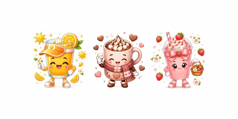 Magical Beverage Mascot Kits generated by undefined