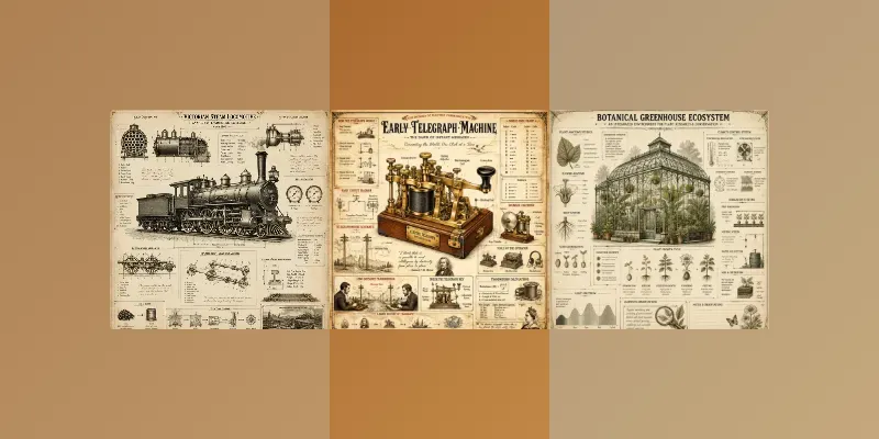Vintage Blueprint Posters generated by undefined