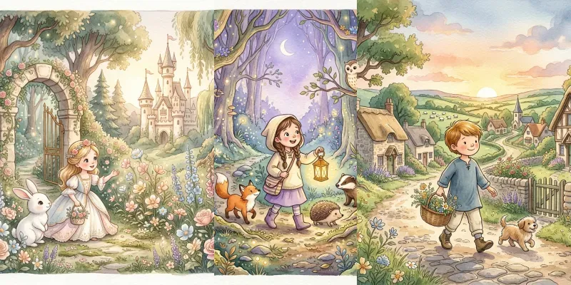 Magical Watercolor Storybook Scenes generated by undefined