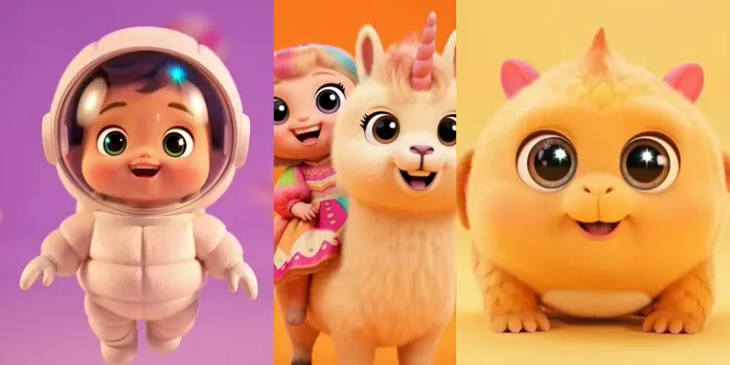 Cute 3D Pixar Chibi Character Video Packs generated by undefined