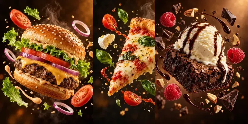 Dynamic Floating Food Ads