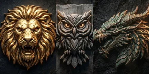 Chiseled 3D Premium Logo Generator generated by gemini-image