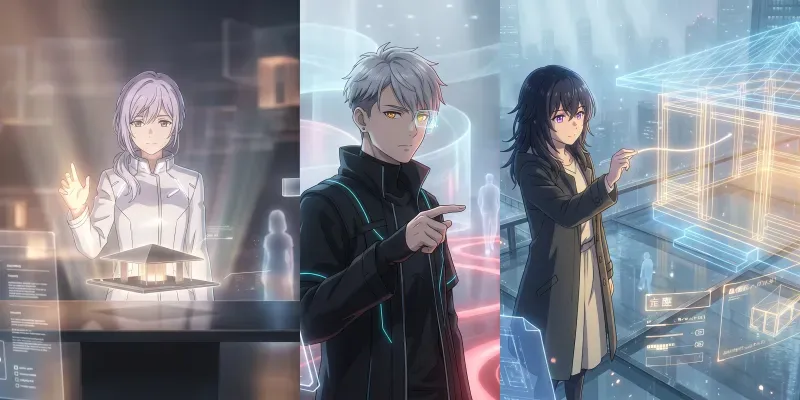 Anime Spatial Design Key Visuals