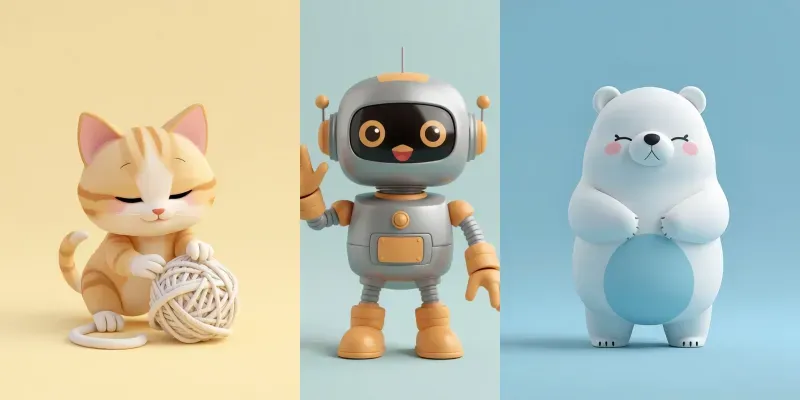3D Cute Character Mascot Creators generated by undefined