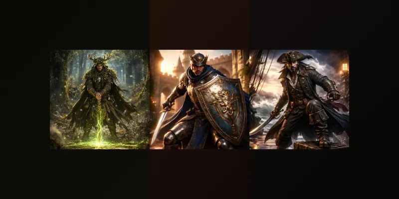 Cinematic 3D Characters generated by undefined