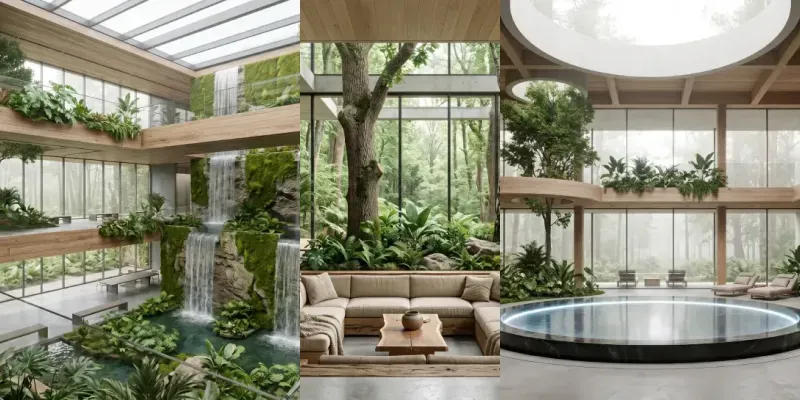 Modern Biophilic Architecture generated by undefined