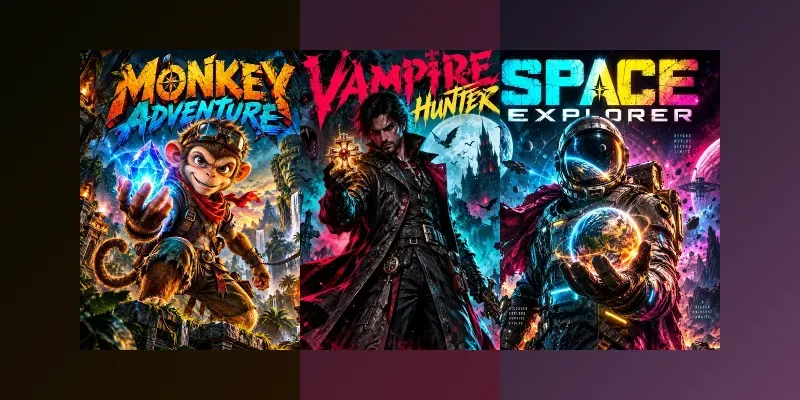 Cinematic Game Character Posters