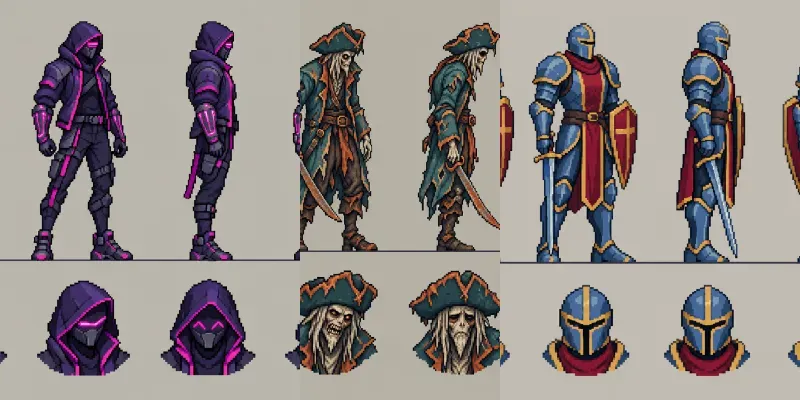 Pixelcast Sprite Turnaround Engines generated by undefined