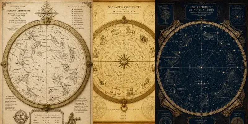 Luxury Antique Star Map Generator generated by undefined