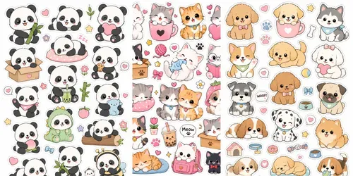 Cute Animal Sticker Sheet Creators generated by chatgpt-image