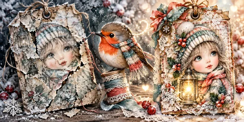 Snowbound Storybook Junk Journals generated by undefined