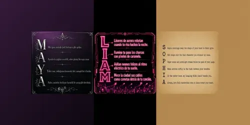Acrostic Name Poems generated by chatgpt-image