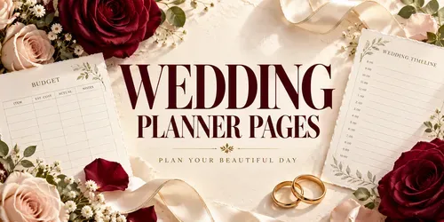 Elegant Wedding Planner Pages Generator generated by chatgpt-image