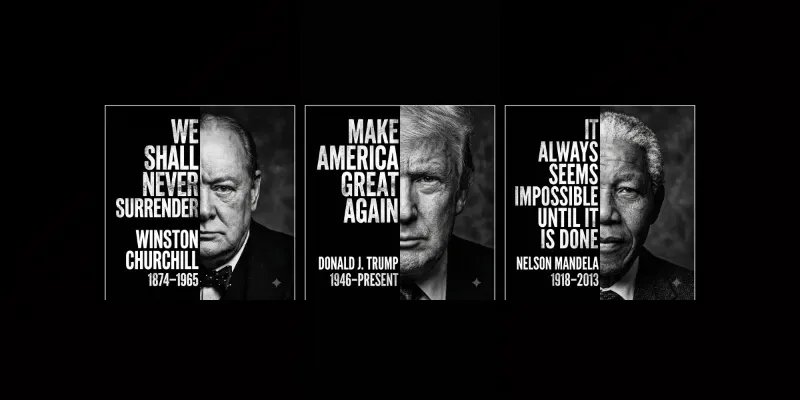 Halfface Typographic Portraits generated by undefined
