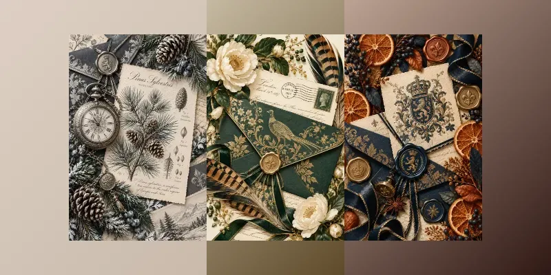 Luxury Holiday Junk Journal Papers