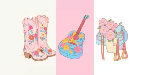 Girlish Country Clipart generated by midjourney