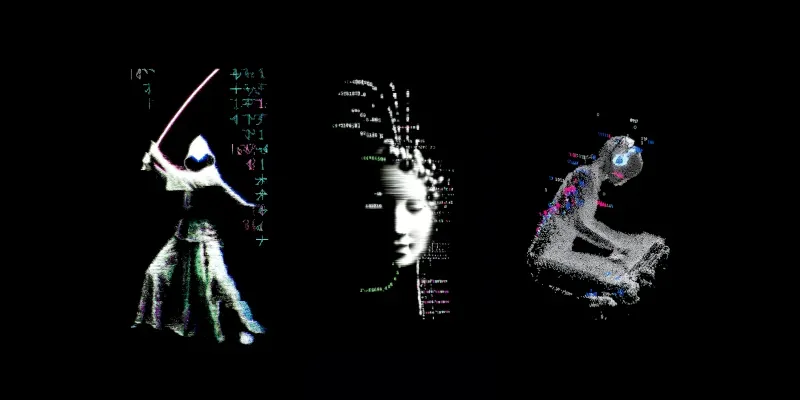 Neon Ascii Cyber Art generated by undefined