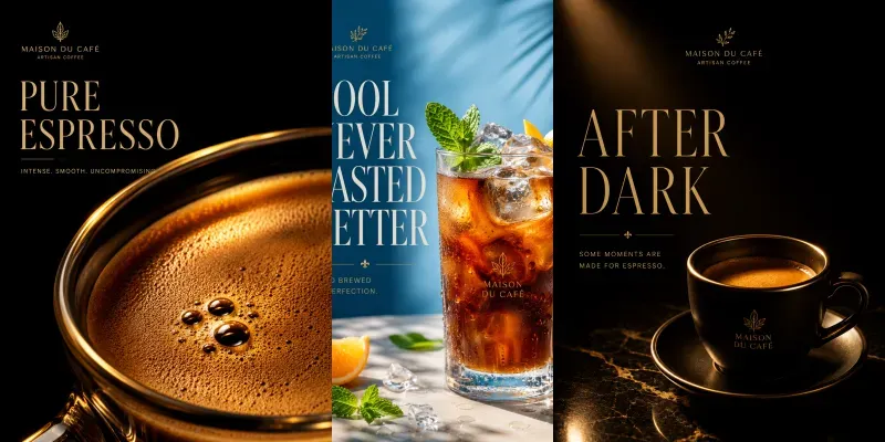 Premium Coffee Ad Campaigns generated by undefined