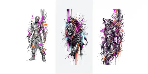 Adaptive Graffiti Portraits generated by gemini-image