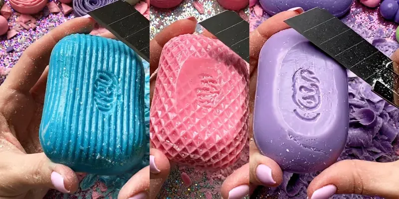 ASMR Soap Cutting Satisfying Videos generated by undefined