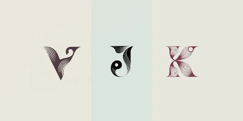 Abstract Luxury Letter Logo Designs generated by undefined