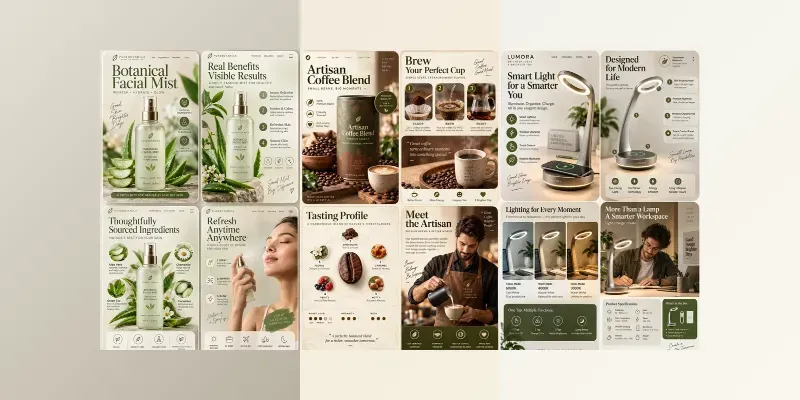 Premium Product Card Showcases