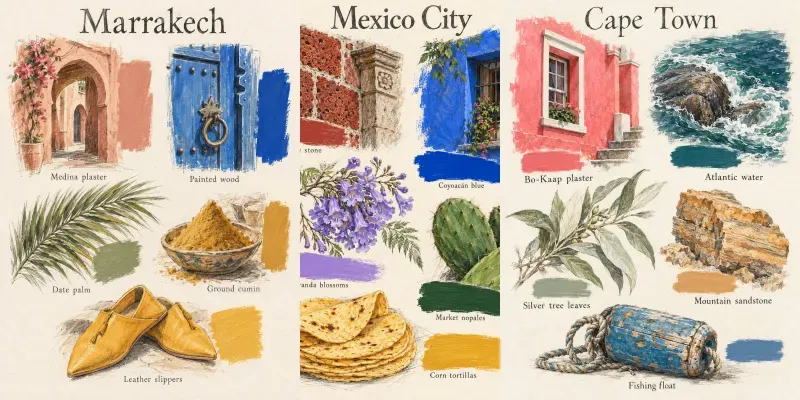 Destination Color Story Illustrations