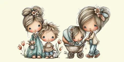 Funny Mothers Day Clipart Png Designs generated by midjourney