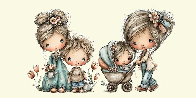 Funny Mothers Day Clipart Png Designs generated by undefined