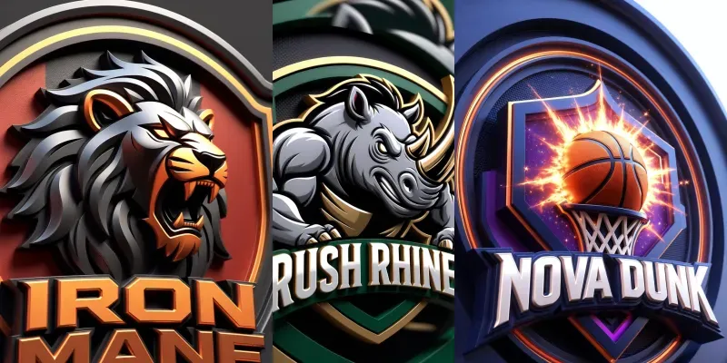 Stylized 3D Sports Team Logo Generator generated by undefined
