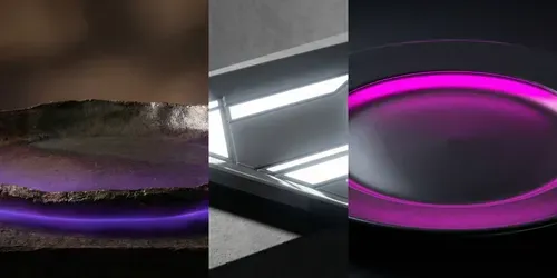 Ultrahd Neon Ceramic Product Templates generated by gemini-image