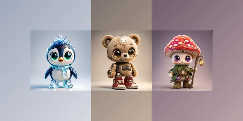 Cute Stylized Toy Character Creators generated by undefined