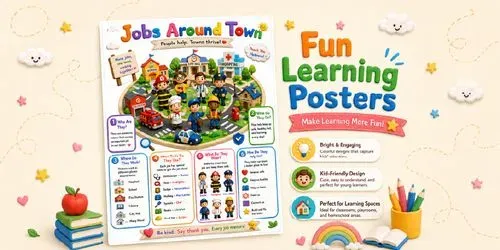 Posters Educational Fun Learning generated by chatgpt-image