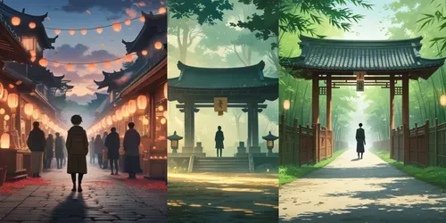 Anime Film Background Art Generator generated by leonardo