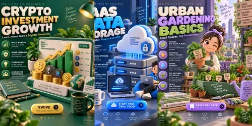Isometric Clay Instagram Carousel Assets generated by chatgpt-image