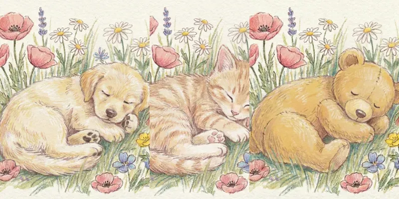 Cute Pastel Crayon Style Illustrations generated by undefined