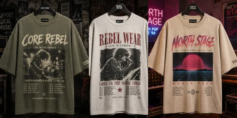 Band Tshirt Mockup Ads generated by undefined